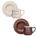 SET 2 TAZAS CAFÉ CON PLATO ESPRESSO