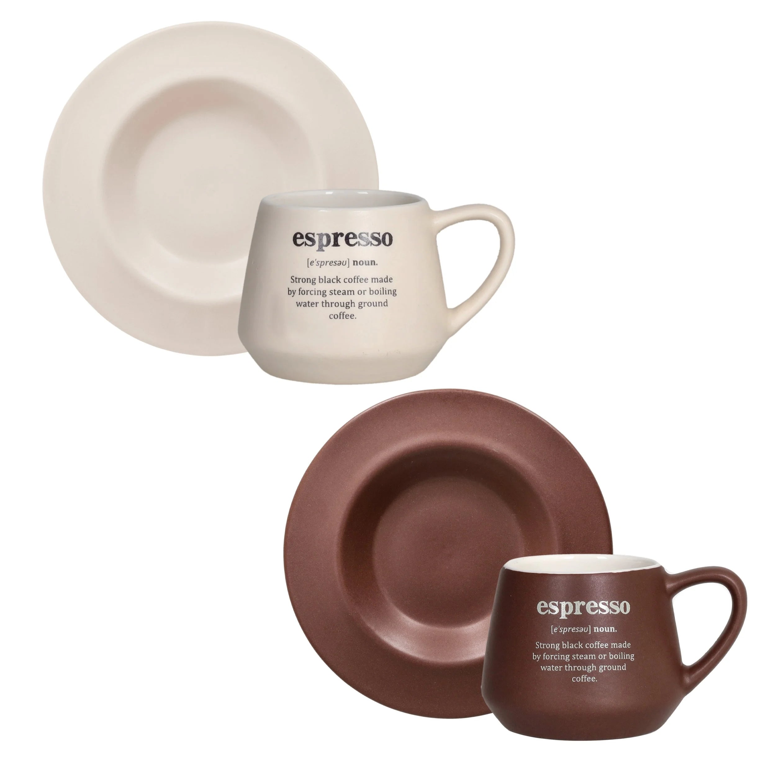 SET 2 TAZAS CAFÉ CON PLATO ESPRESSO
