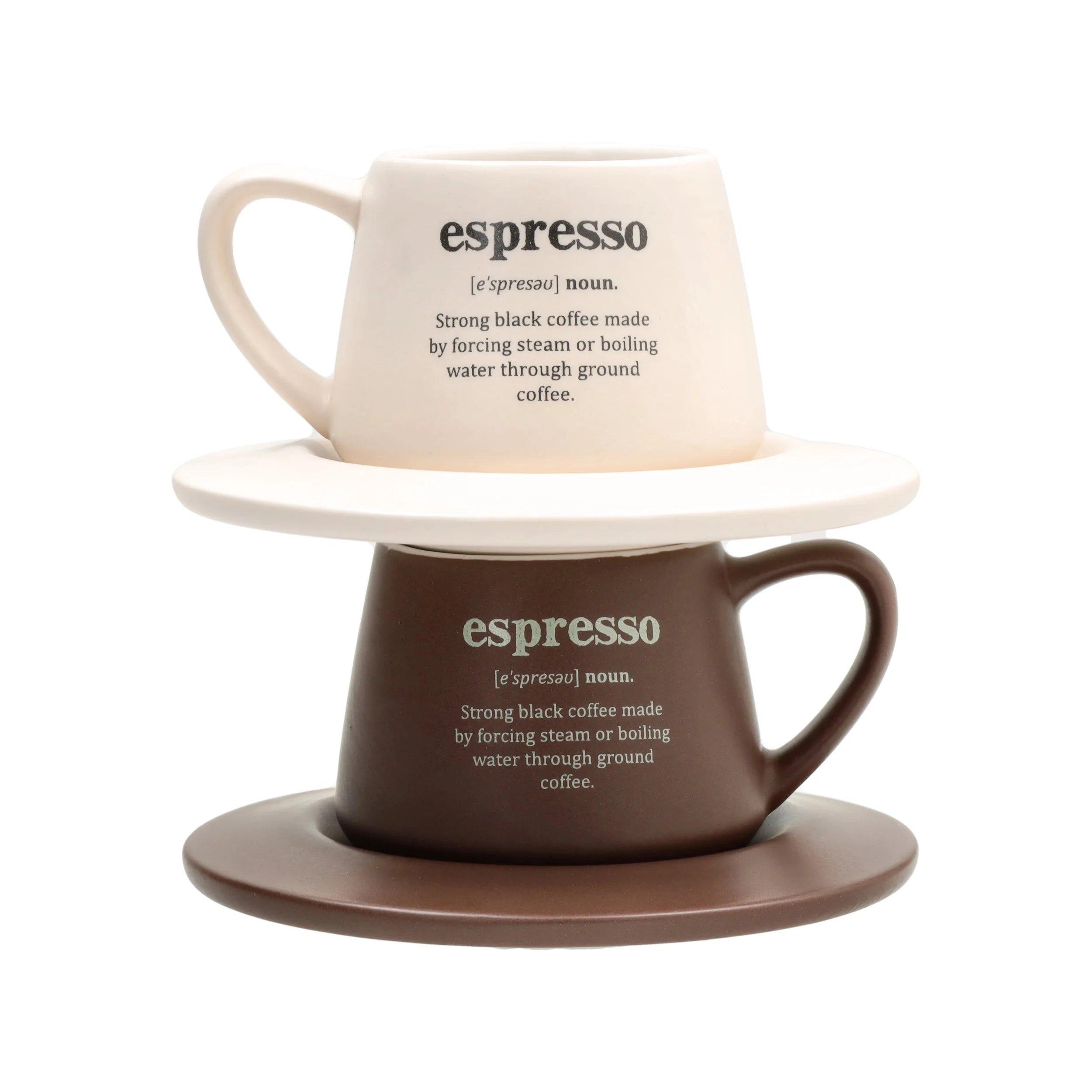 SET 2 TAZAS CAFÉ CON PLATO ESPRESSO