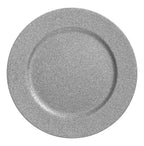 BAJO PLATO PLATEADO GLITTER