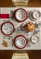 SET 4 TAZAS DE TÉ CON PLATO HOLLYBERRY
