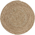 BAJO PLATO REDONDO DE FIBRA NATURAL