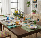 MANTEL INDIVIDUAL CON TEXTURA COLOR VERDE LAUREL