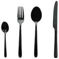 SET 24 CUBIERTOS DE ACERO INOXIDABLE NEGRO UBER