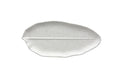 PLATO DE HOJA BLANCO JASPEADO 36 CM
