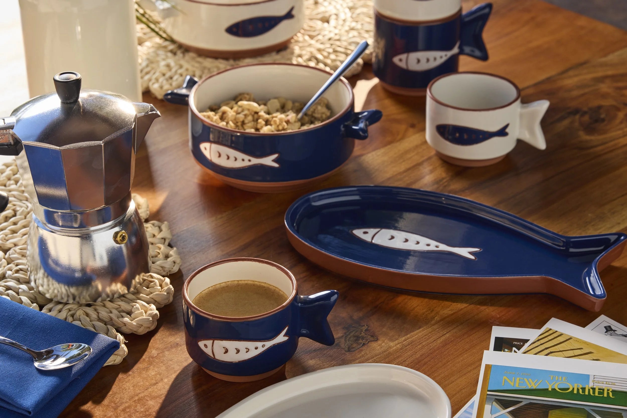 SET 6 TAZAS PECES 230 CC