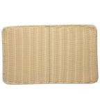 BAJO PLATO RECTANGULAR TRENZADO BEIGE