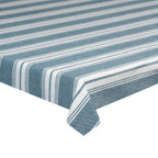 MANTEL RAYAS AZUL PETRÓLEO 140X140 CM