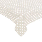 MANTEL CORAZONES BEIGE 140x140 CM