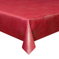MANTEL ROJO CON DETALLES DORADOS BRILLANTES