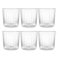 SET 6 VASOS DE VIDRIO TRANSPARENTE AURA