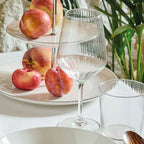 SET 6 VASOS DE VIDRIO TRANSPARENTE AURA