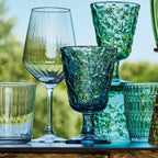 SET 6 VASOS DE VIDRIO TRANSPARENTE AURA