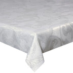MANTEL JACQUARD PLATA CON RELIEVE