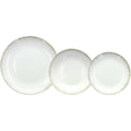 VAJILLA BLANCA ASTRID CON SALPICADO DORADO Y GRIS