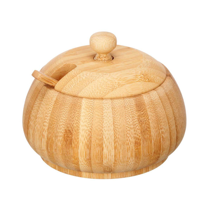 AZUCARERO DE BAMBÚ CON CUCHARA