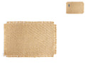 Individual yute rectangular natural 30x45 cm