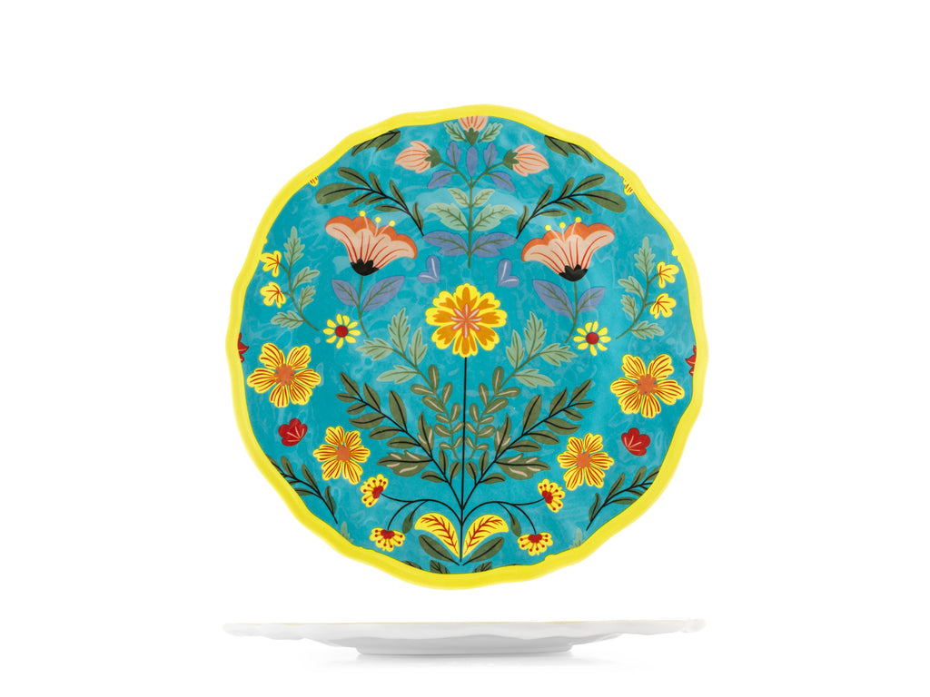 Set 6 platos de fruta melamina Blossom 23 cm
