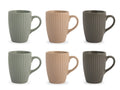 Set 6 mugs stoneware Countryside surtidos 295 cc