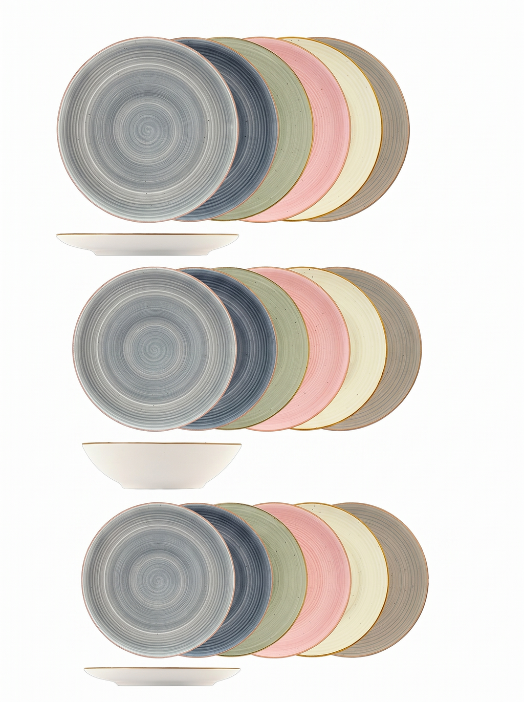 Vajilla 18 piezas stoneware decorada Harper