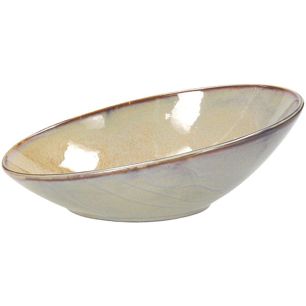 BOL OVALADO INCLINADO JAP 26x18 CM MARRÓN