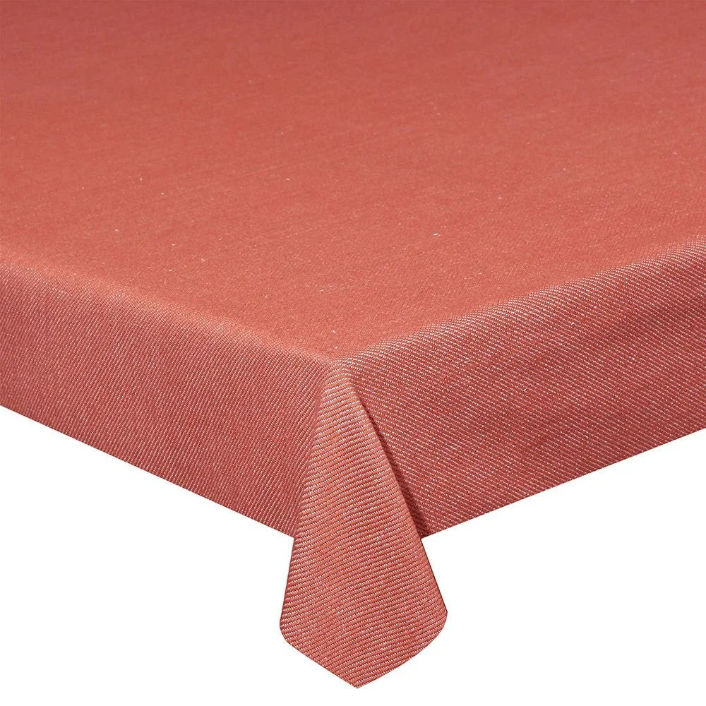 MANTEL ALGODÓN ROJO TEJA [140x180 - 140x240CM]