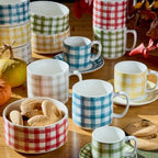 SET 6 TAZAS CALEDONIA BEIGE 380 ML