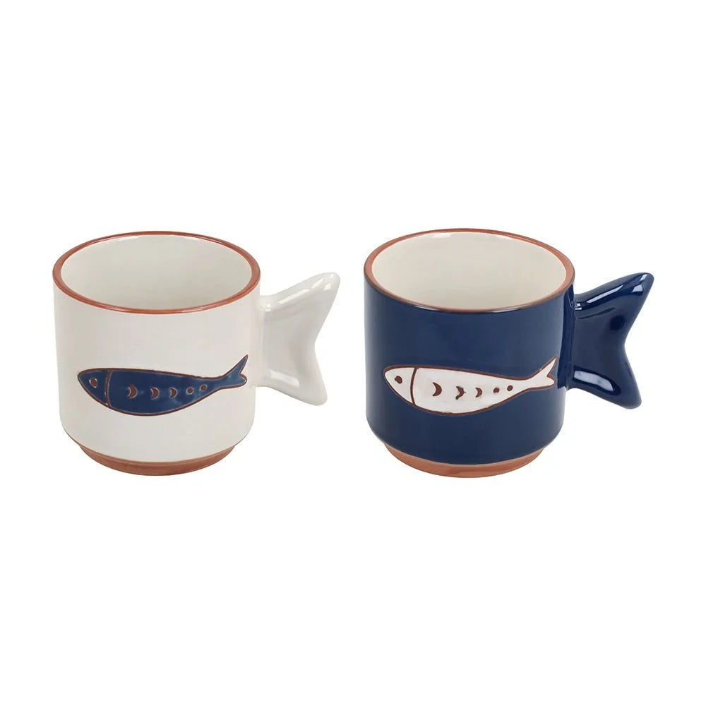 SET 6 TAZAS PECES 230 CC