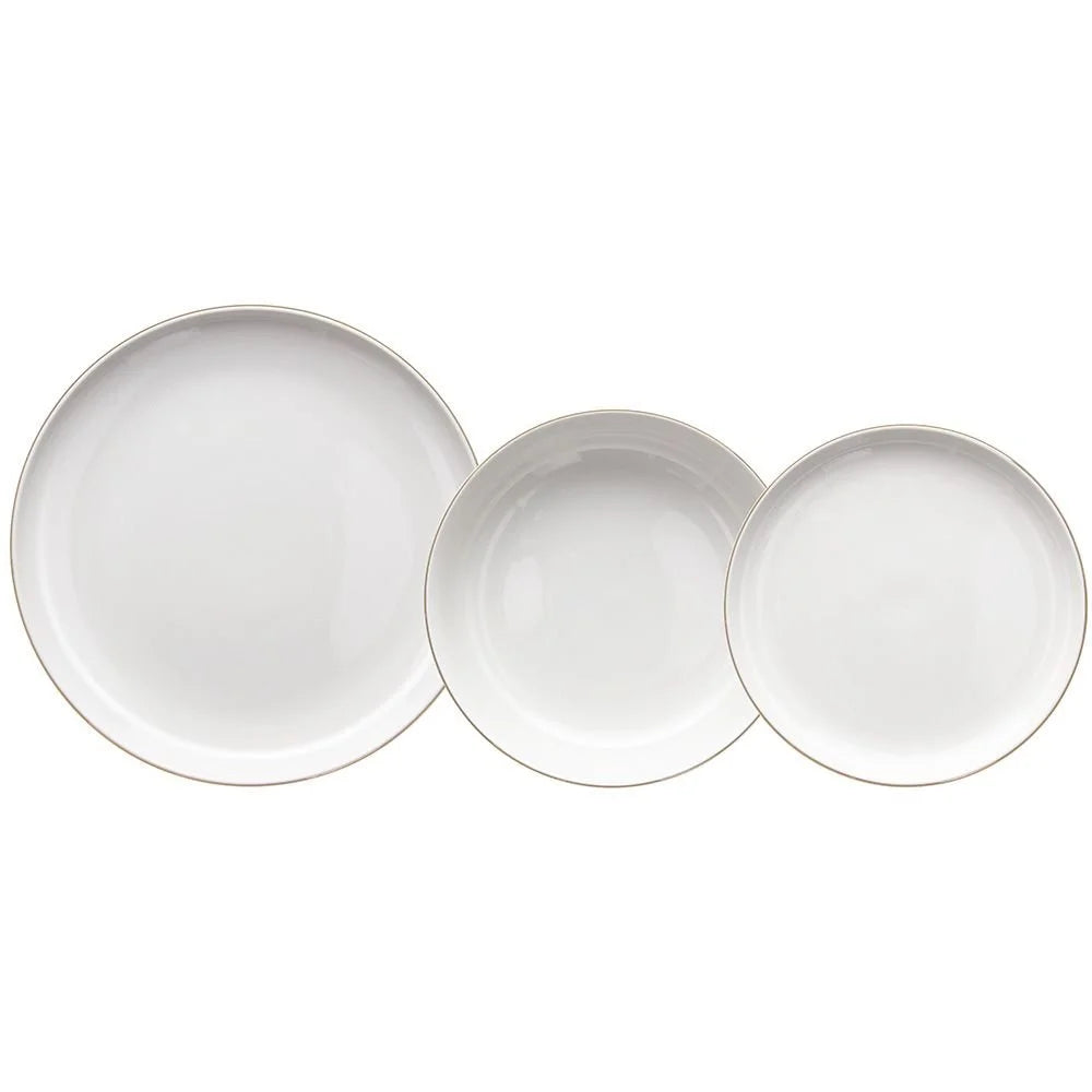 VAJILLA EDGE FILO ORO ANDREA FONTEBASSO 12 PIEZAS