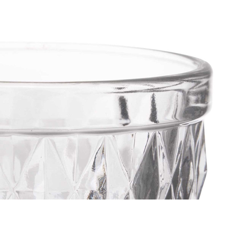 SET 6 VASOS DIAMANTE TRANSPARENTE · foto 4
