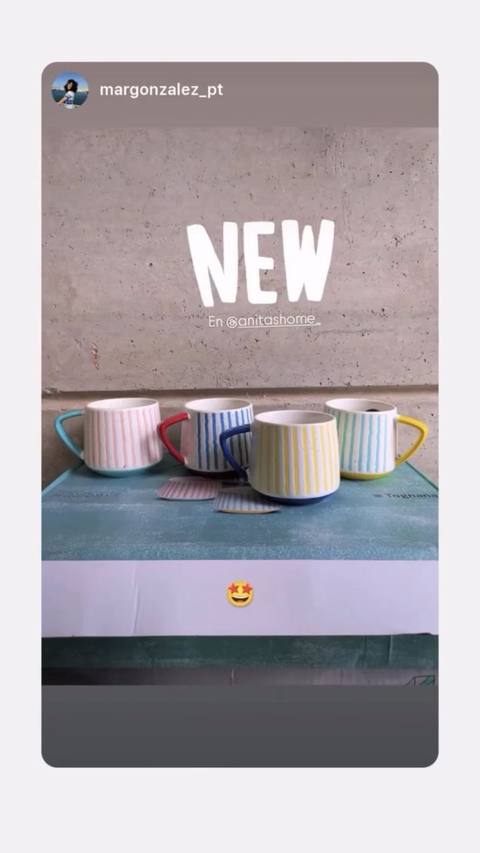 Tazas de rayas de colores